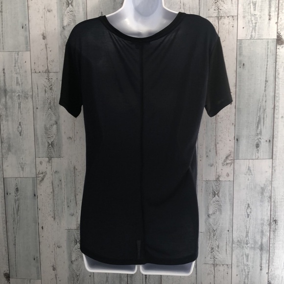 Vince Black/Blue Short Sleeve Top Extra Small - Picture 4 of 9